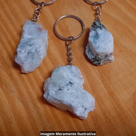 Chaveiro Pedra da Lua Bruto - Unidade